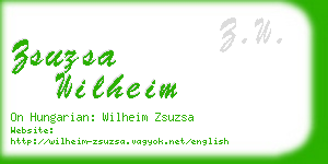 zsuzsa wilheim business card